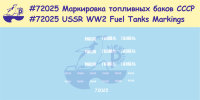 72025 Soviet WW2 Armor Fuel Tanks Markings 